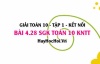 Bài 4.28 SGK Toán 10 tập 1 Kết nối tri thức